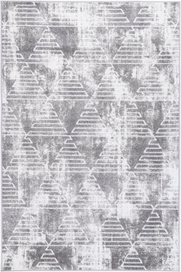 Kimberley Matrix Geometric Silver Rug - DLB Furniture