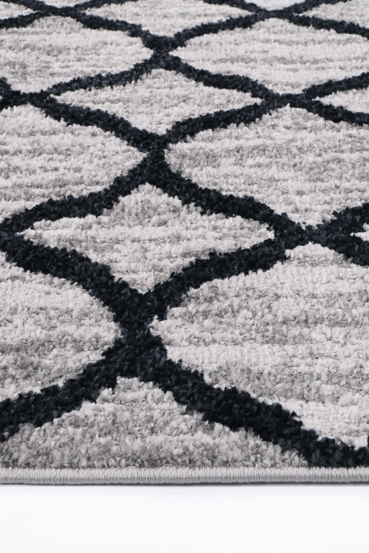 Kimberley Repeat Charcoal Contemporary Rug - DLB Furniture