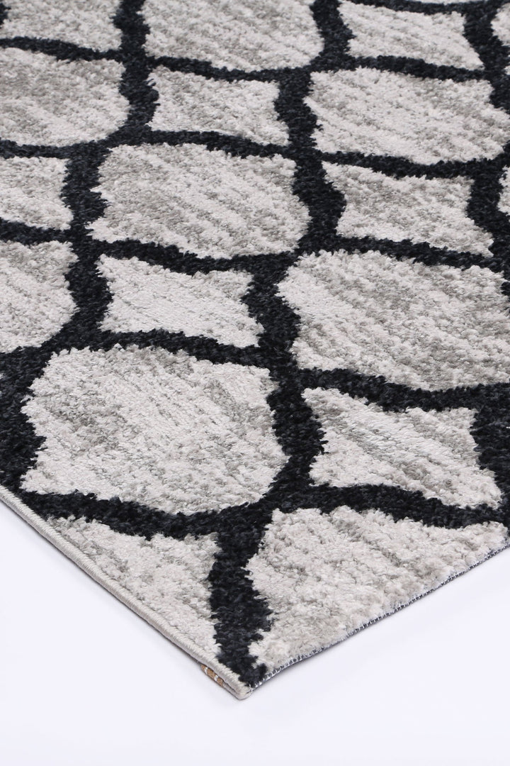Kimberley Repeat Charcoal Contemporary Rug - DLB Furniture
