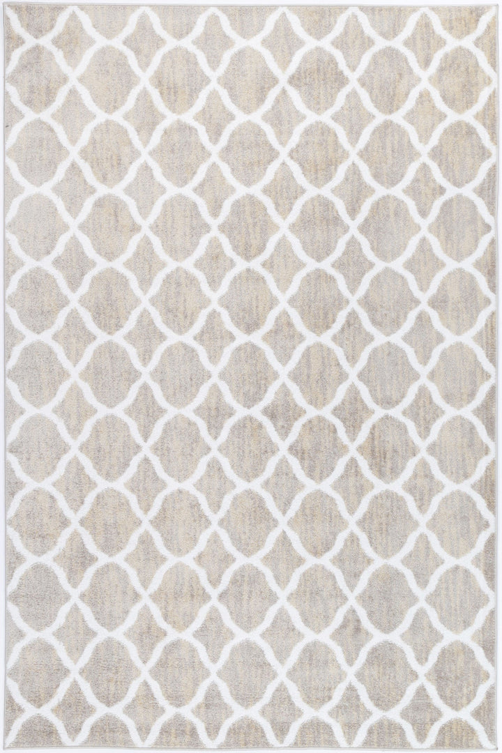 Kimberley Repeat Latte Contemporary Rug - DLB Furniture