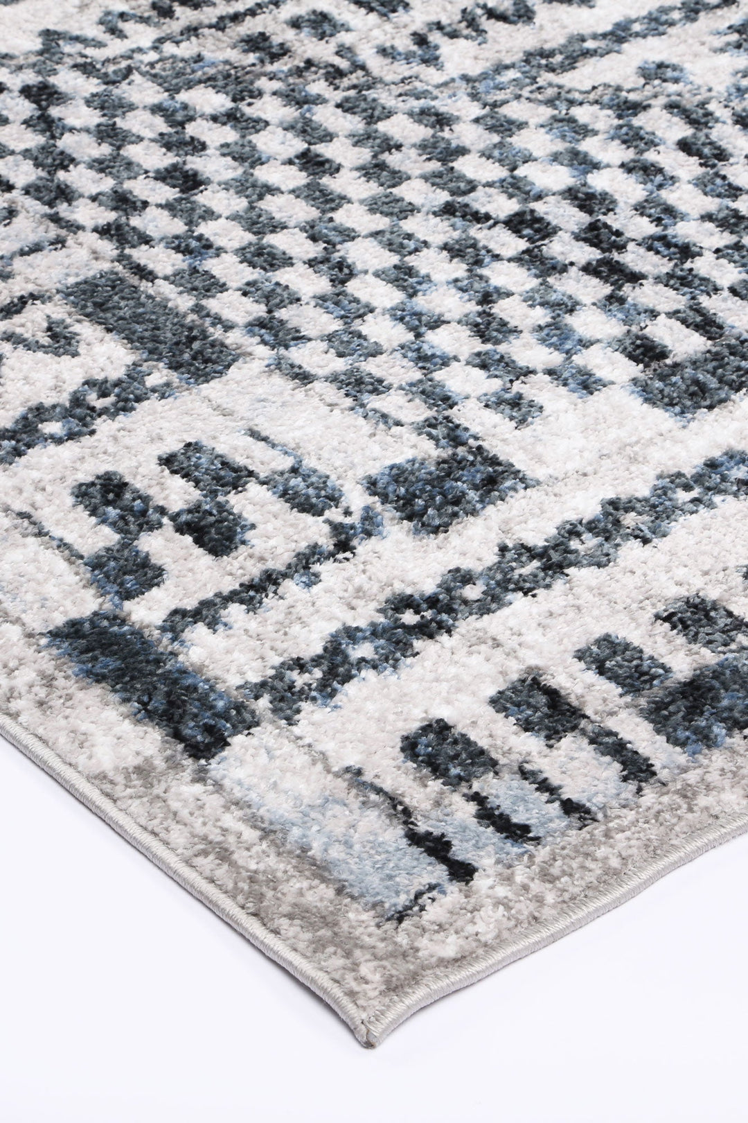Kimberley Aztec Blue Contemporary Rug - DLB Furniture