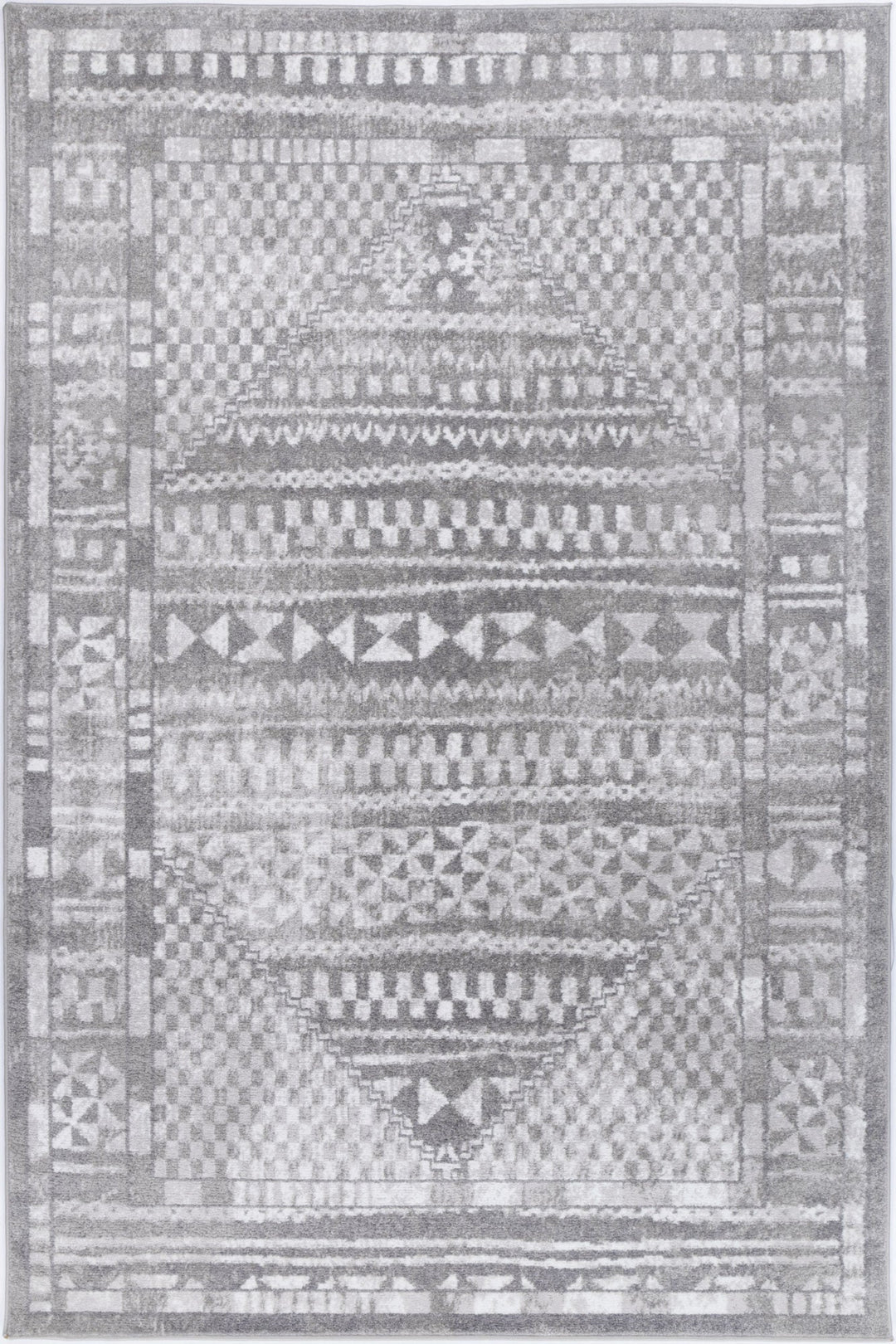 Kimberley Aztec Grey Contemporary Rug - DLB Furniture
