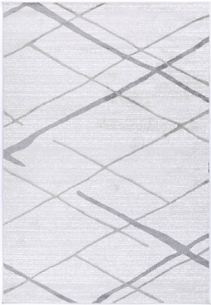 Kimberley Lattice Silver Contemporary Rug - DLB Furniture