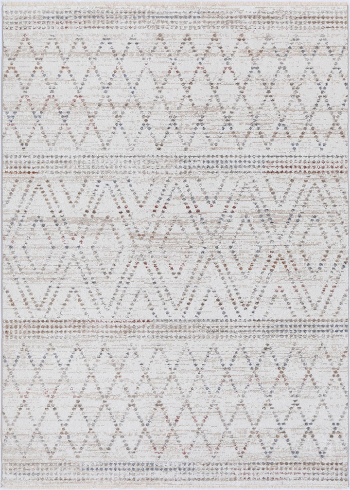 Maryland Tabriz Beige Geometric Soft Rug - M08