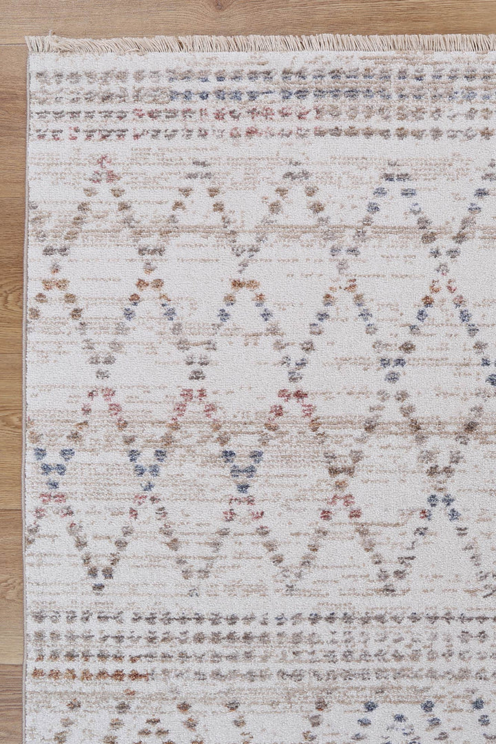 Maryland Tabriz Beige Geometric Soft Rug - M08