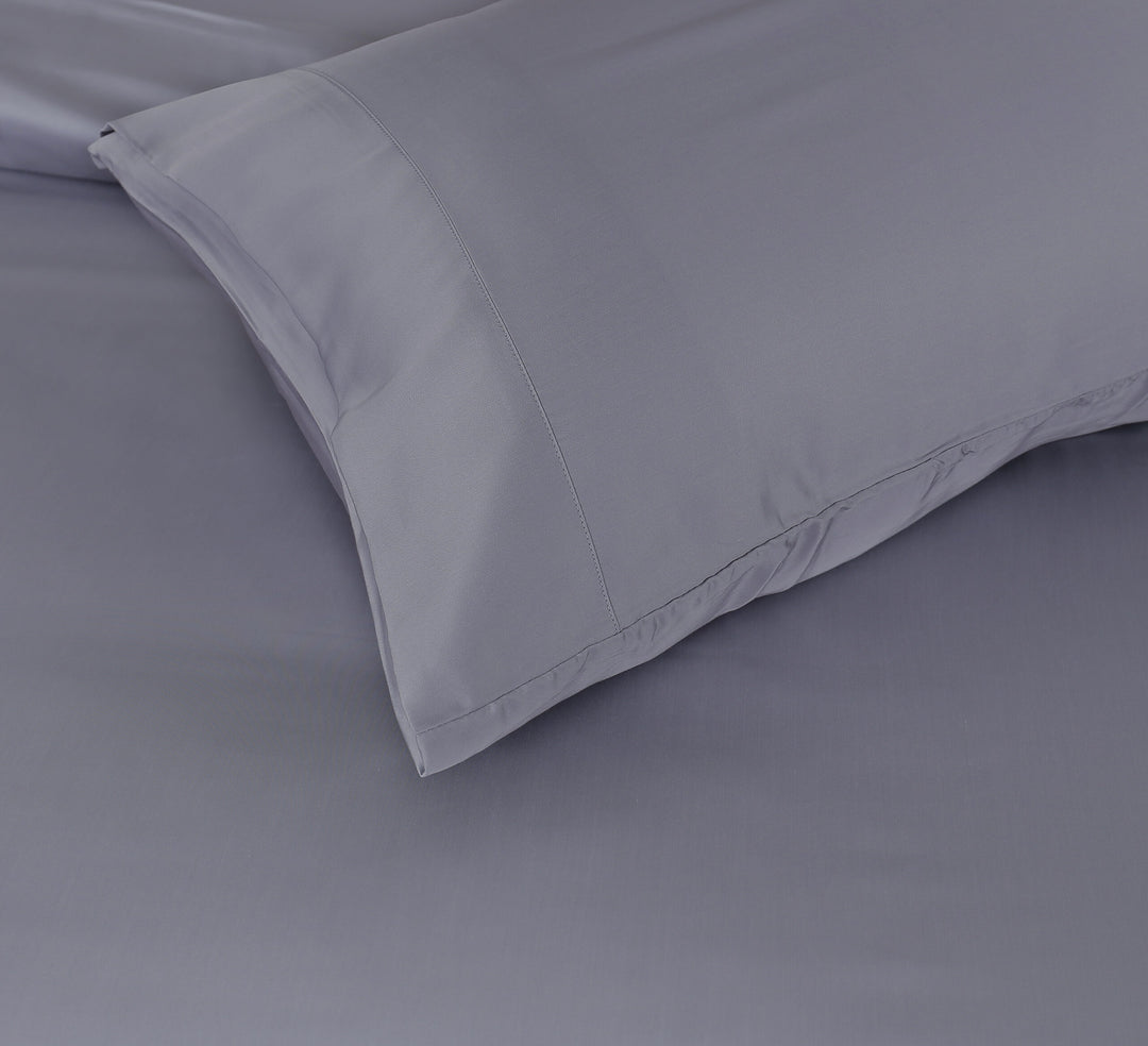 100% Tencel Fabric Quilt Cover Set Purple - DLB Furniture