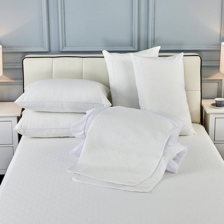 Waterproof Mattress Protector Tencel Fabric White Double - Easy Home Furniture