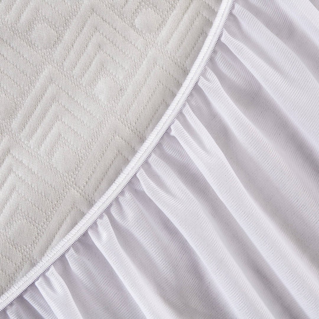 King Waterproof Mattress Protector Tencel Fabric White King