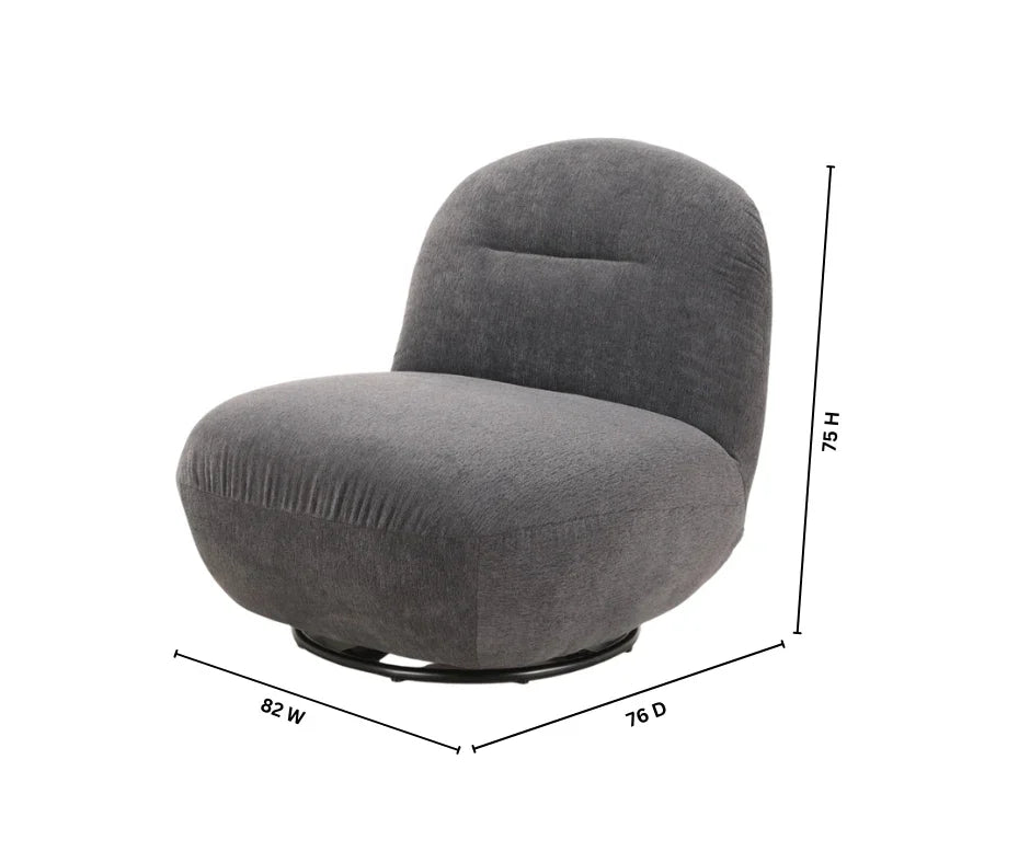 Mars Swivel Chair - Black