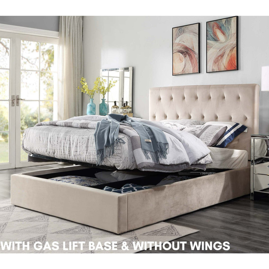Merida King Velvet Bed - DLB Furniture