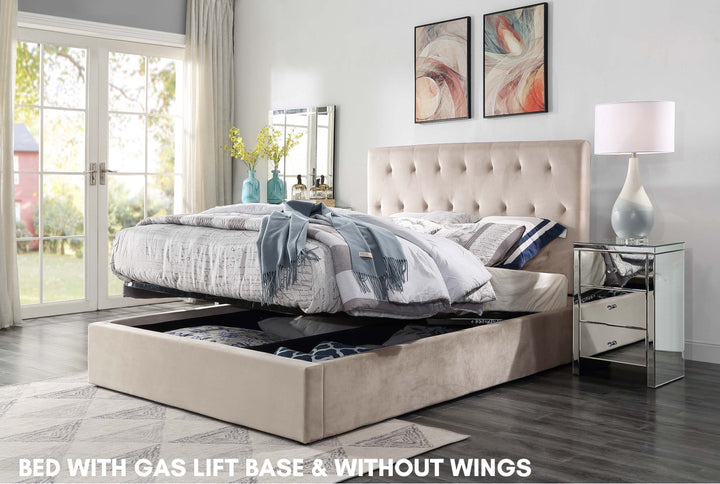 Merida Double Velvet Bed - DLB Furniture