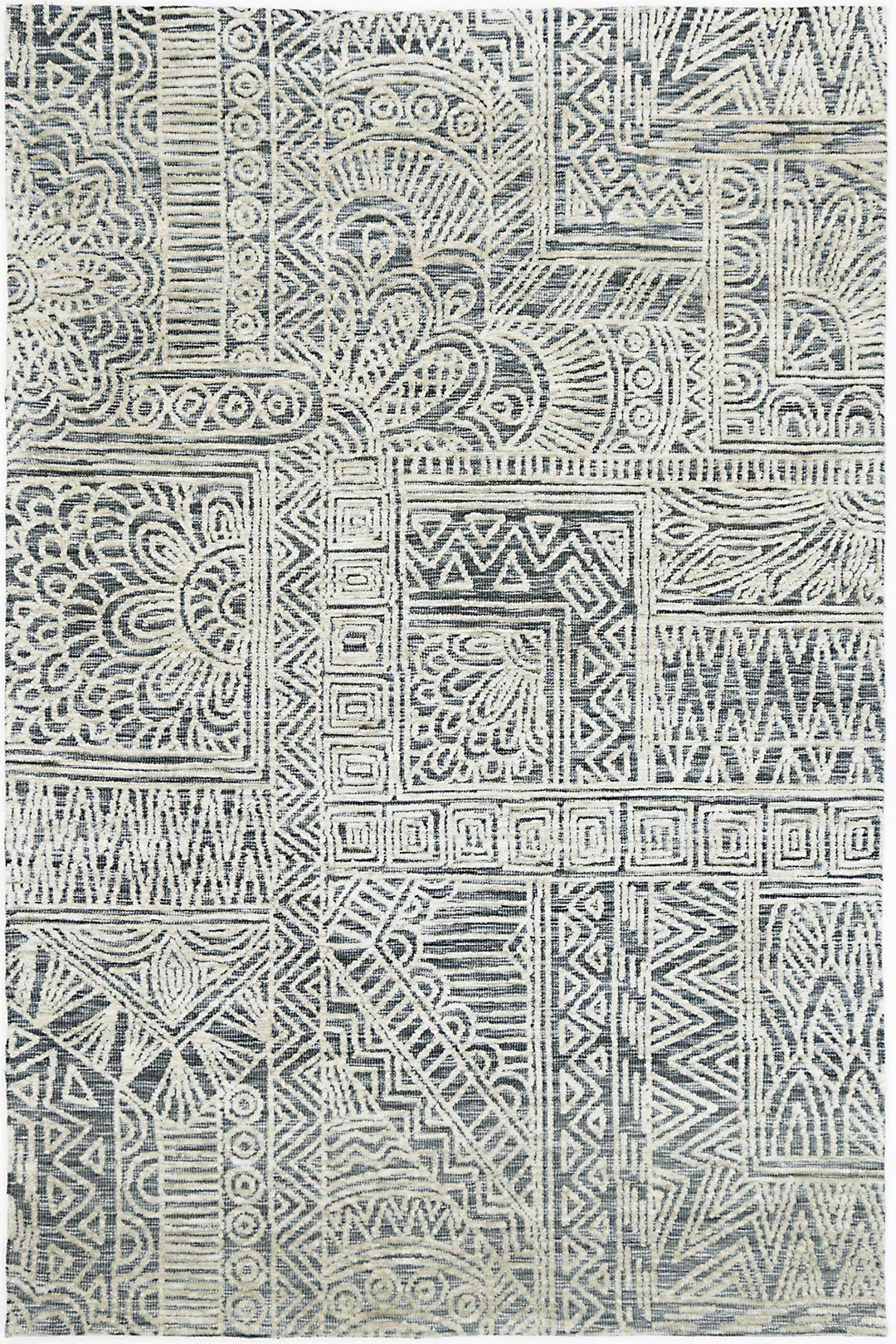Amritsar Newburg Anthracite Tribal Rug - DLB Furniture