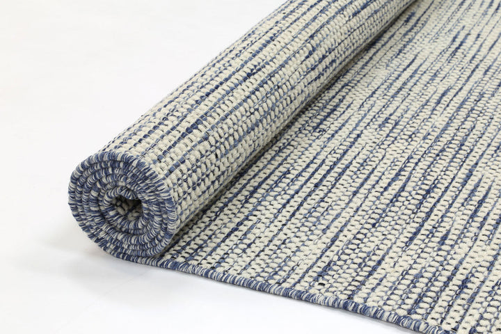 Nordic Blue Reversible Wool Rug - DLB Furniture