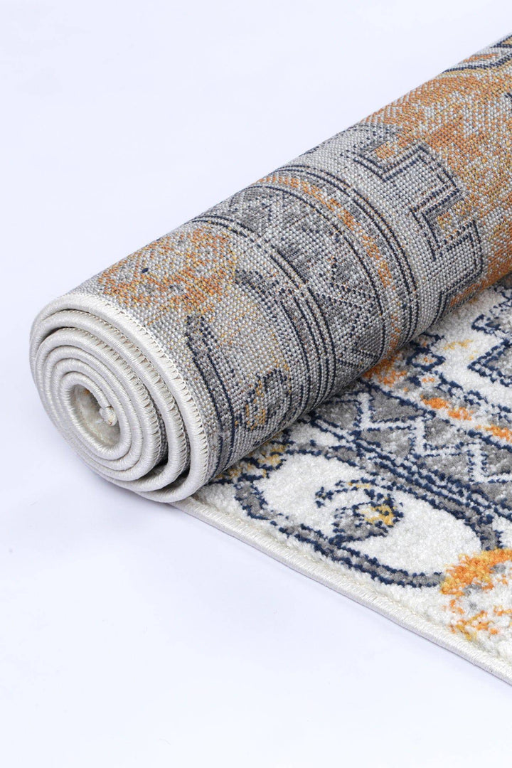 Provence Sunburst Terracotta & Cream Rug - DLB Furniture