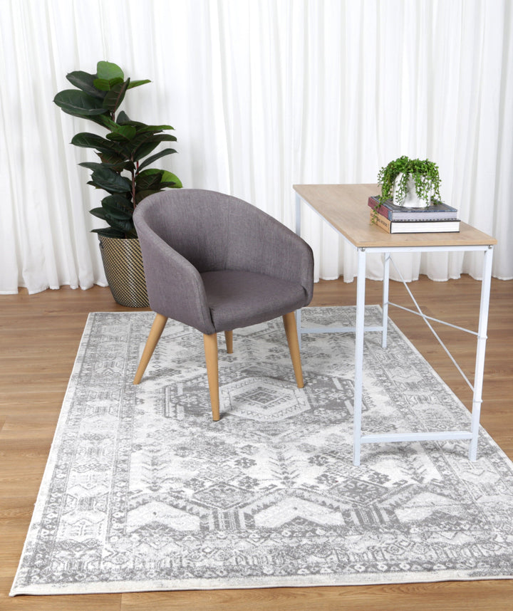 Provence Azure Cream & Grey Rug - DLB Furniture