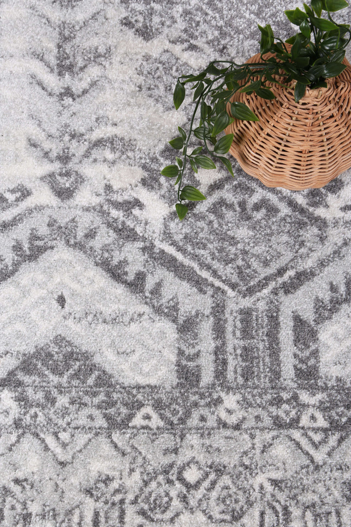 Provence Azure Cream & Grey Rug - DLB Furniture