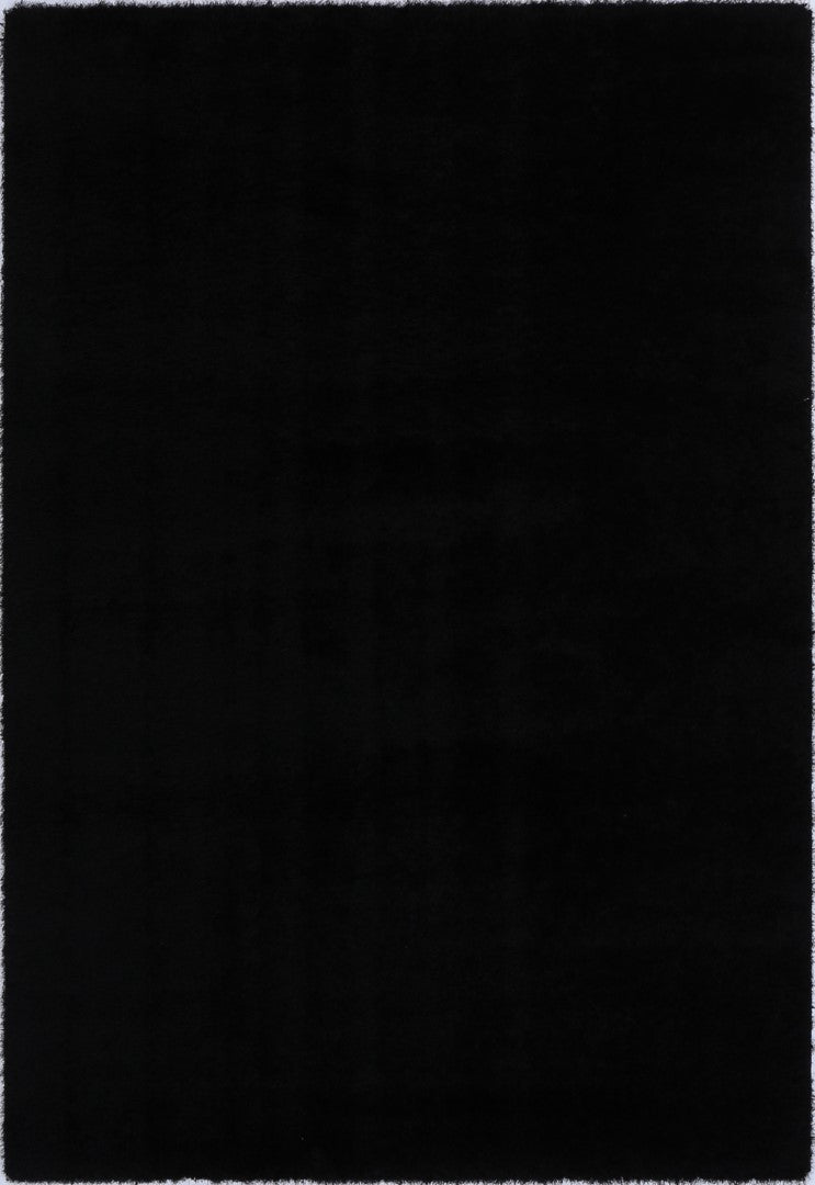 Puffy Soft Shag Black Rug - DLB Furniture