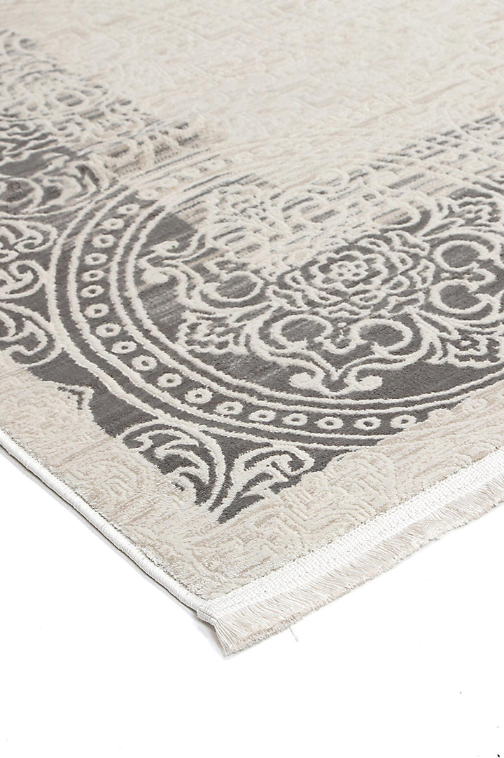Rapsody Bach Ash Contemporary Rug - DLB Furniture