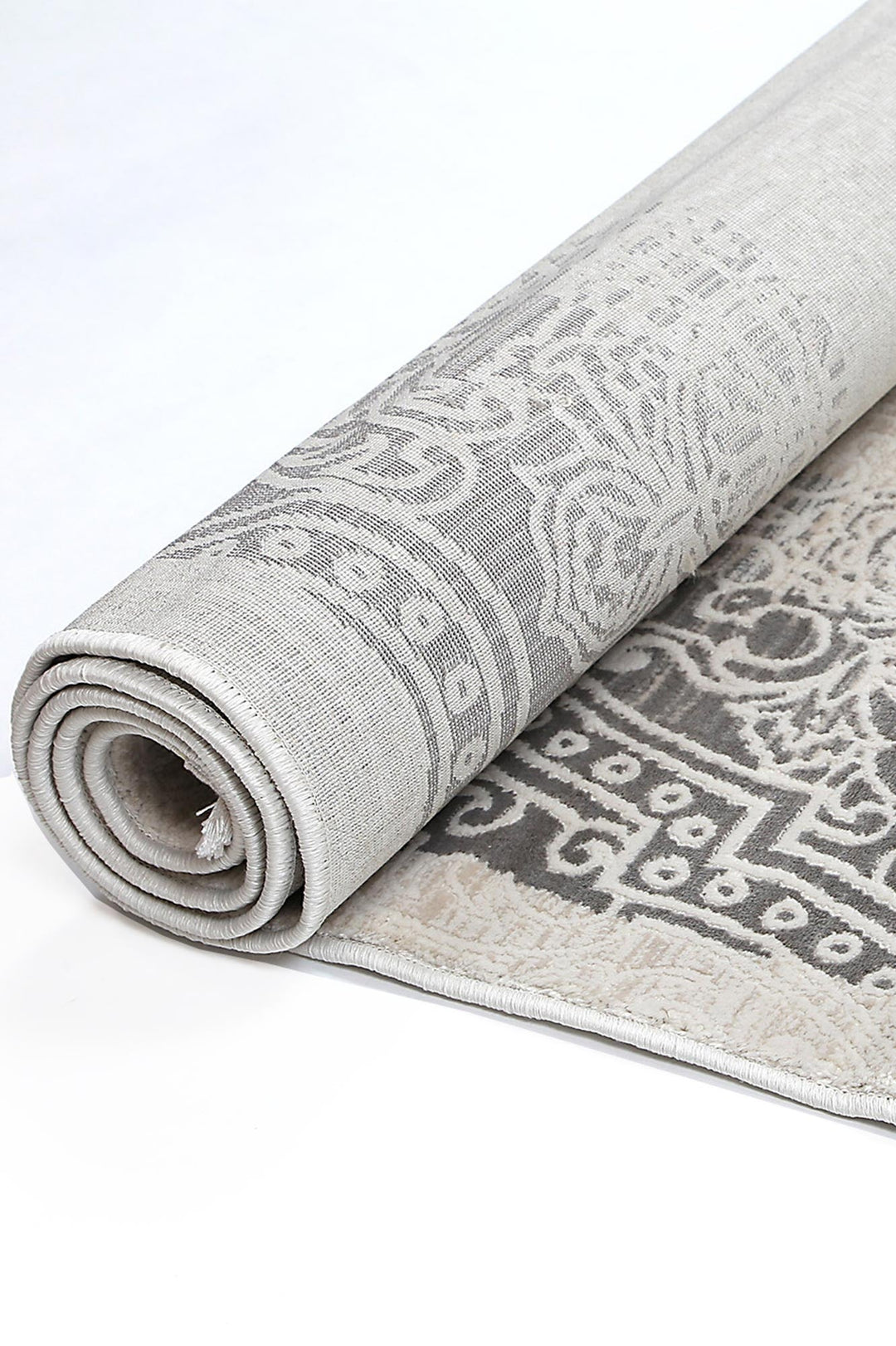 Rapsody Bach Ash Contemporary Rug - DLB Furniture