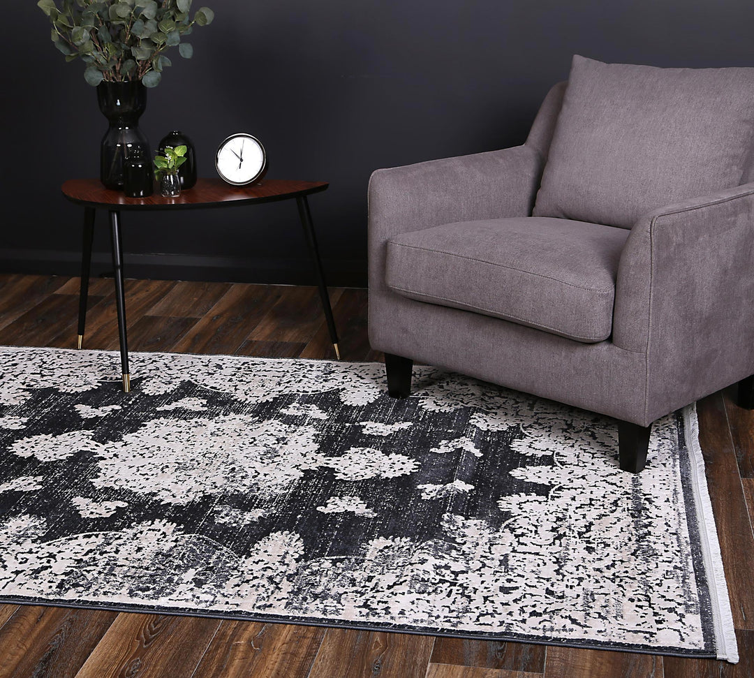 Rapsody Bizet Navy Transitional Rug - DLB Furniture