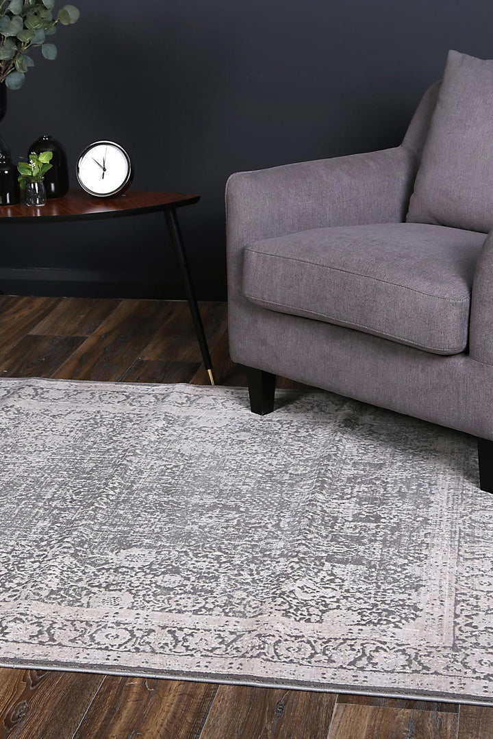 Rapsody Liszt Grey Transitional Rug - DLB Furniture
