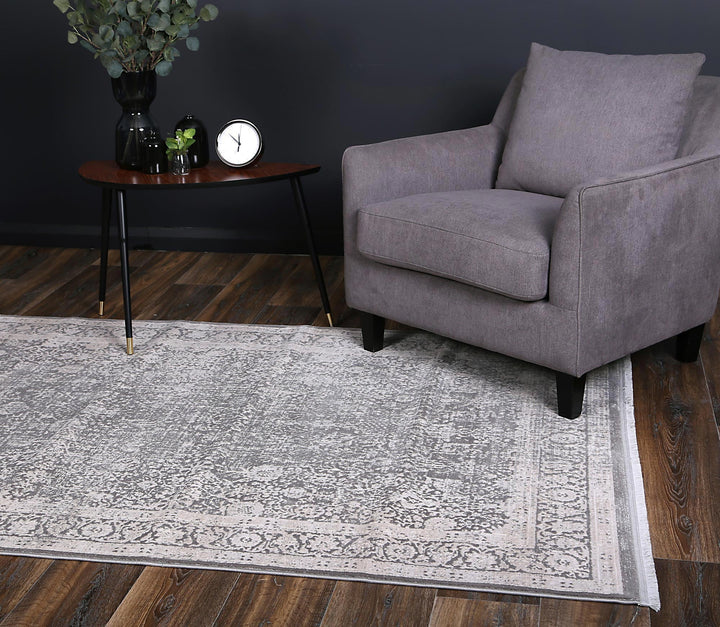Rapsody Liszt Grey Transitional Rug - DLB Furniture