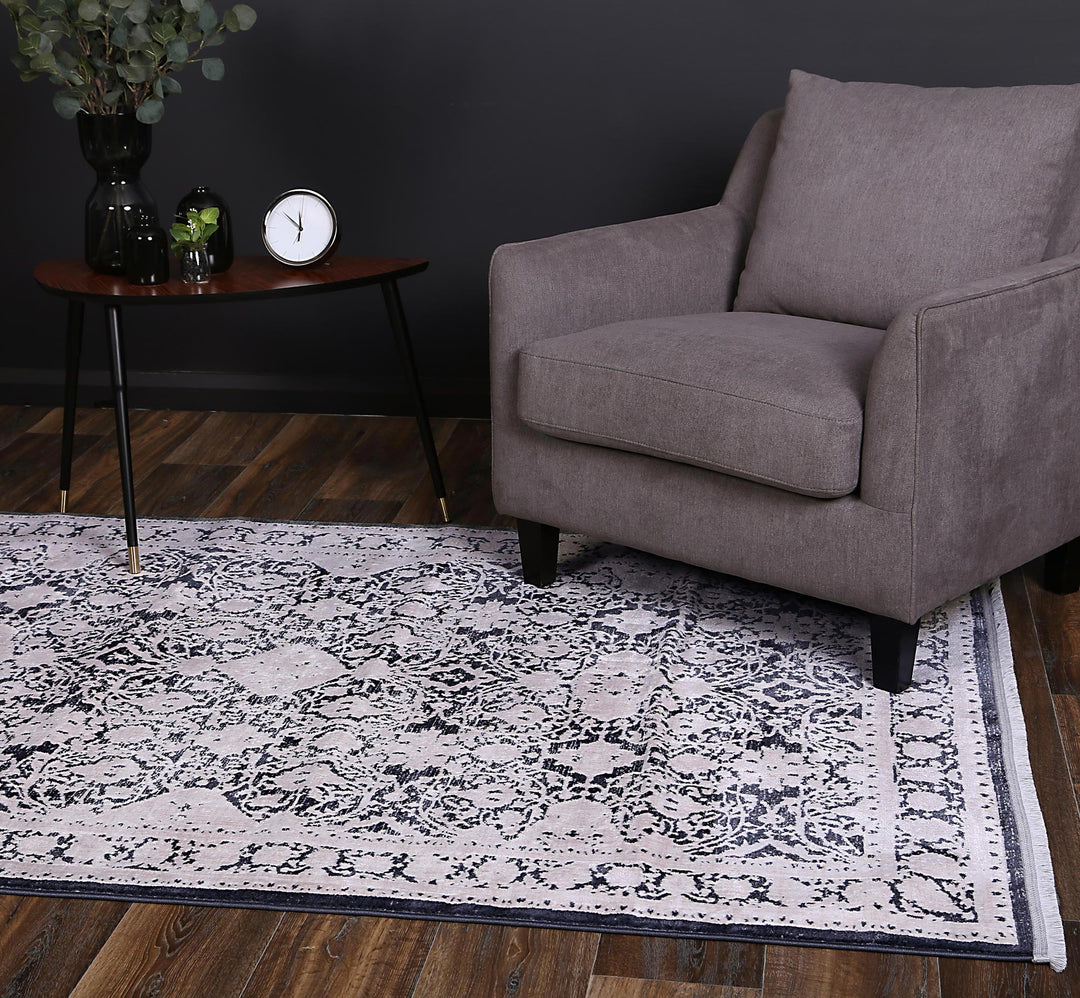 Rapsody Rossini Navy Traditional Rug - DLB Furniture