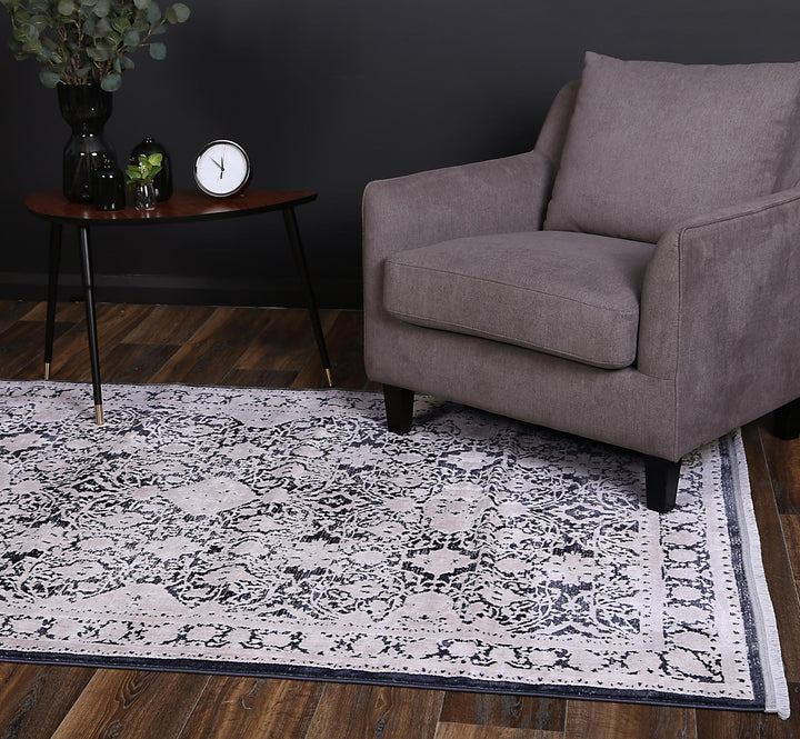 Rapsody Rossini Navy Traditional Rug - DLB Furniture