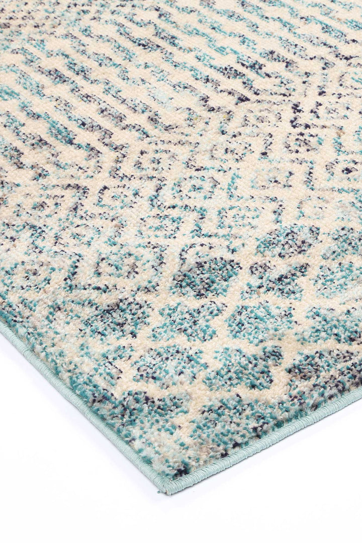 Tulin Incan Blue Tribal Rug - DLB Furniture