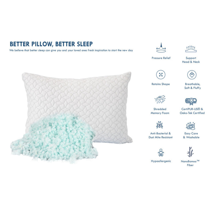 Shredded Gel Memory Foam Pillows - DLB Furniture