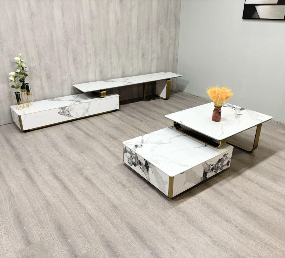 Catalyst Coffee Table with Peda Phillipine Top - DLB Furniture