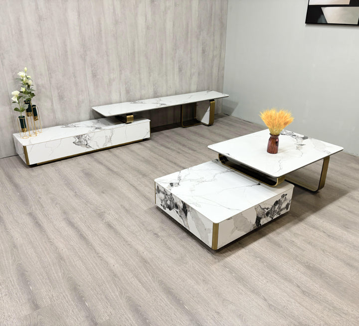 Catalyst Coffee Table with Peda Phillipine Top - DLB Furniture