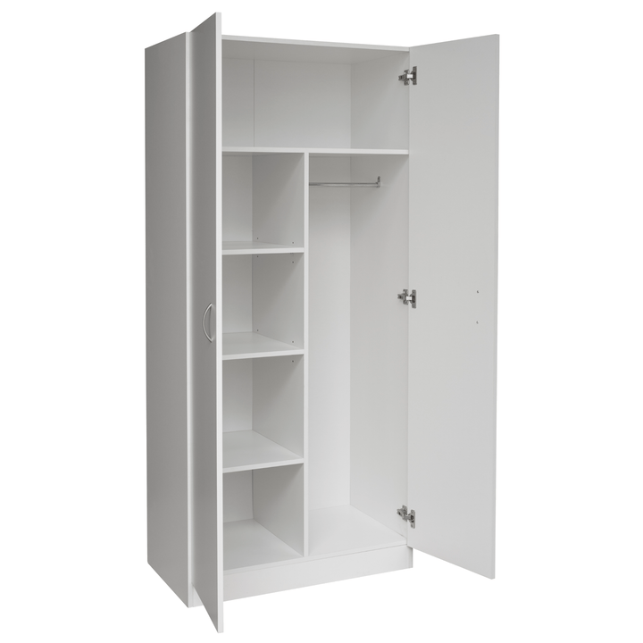 Metis Pantry Cupboard White Wardrobe 
