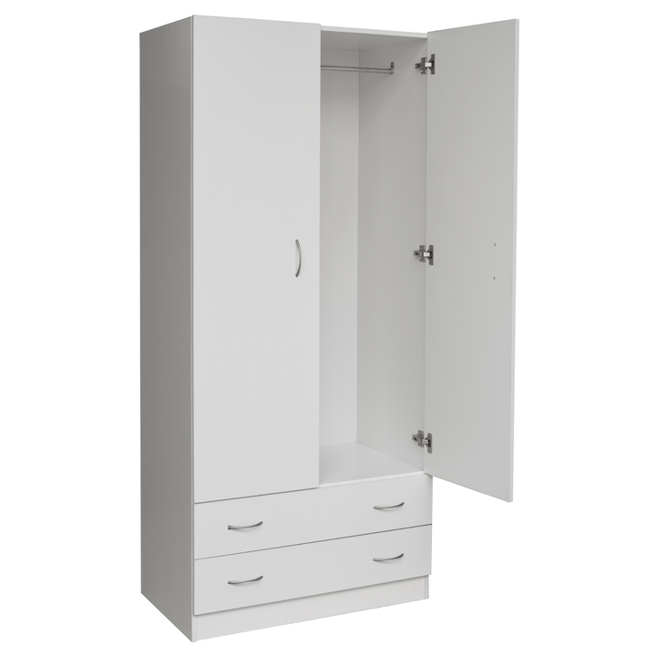 Metis White Wardrobe - Easy Home Furniture