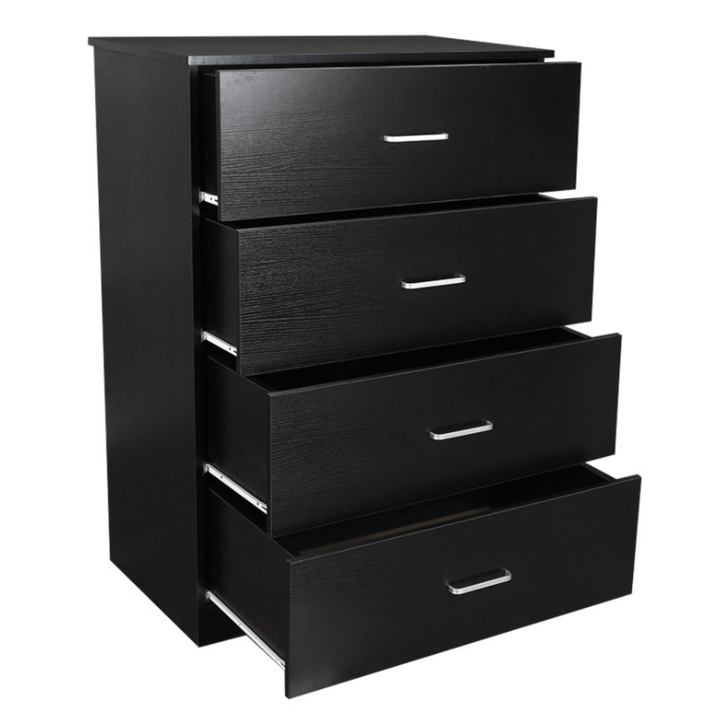 Beli 4 Drawer Chest - Black - DLB Furniture