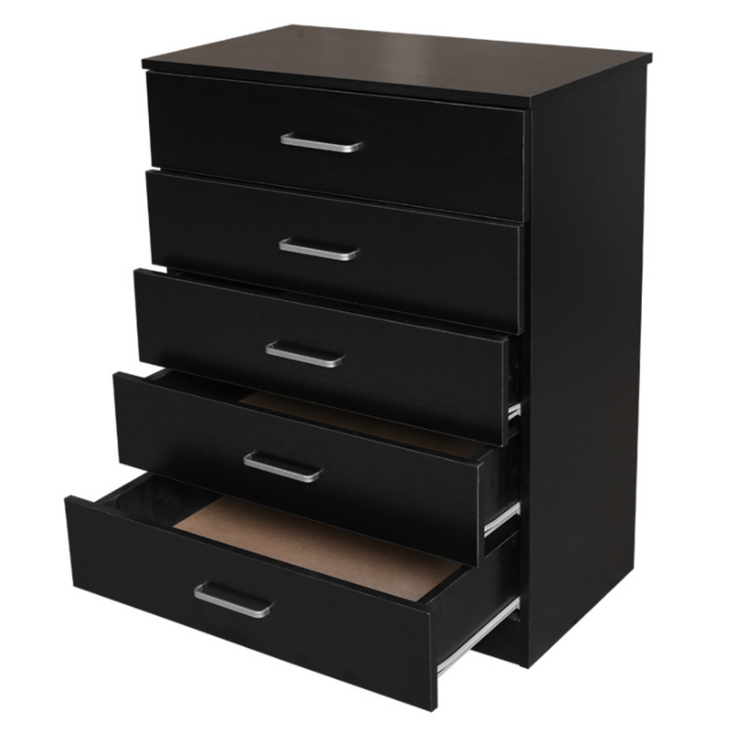 Beli 4 Drawer Chest - Black - DLB Furniture