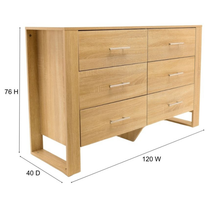 Herse Lowboy 6 Drawers - DLB Furniture