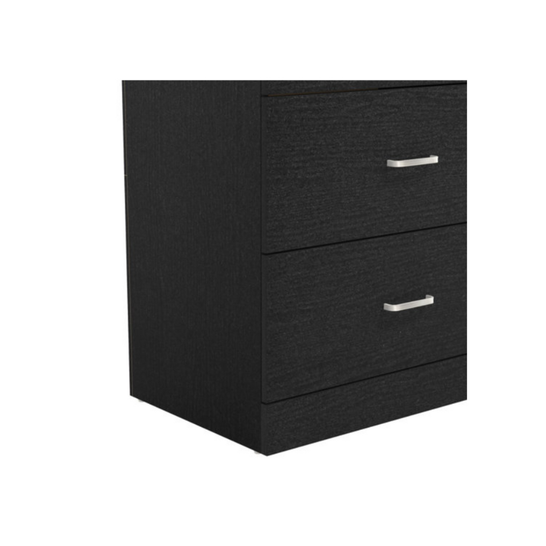 Bali 6 Drawers Lowboy - Black - DLB Furniture