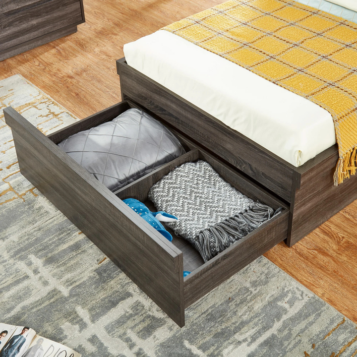 Boston Modern Gas Lift Platform Bed with Storage, King Single - DLB Furniture