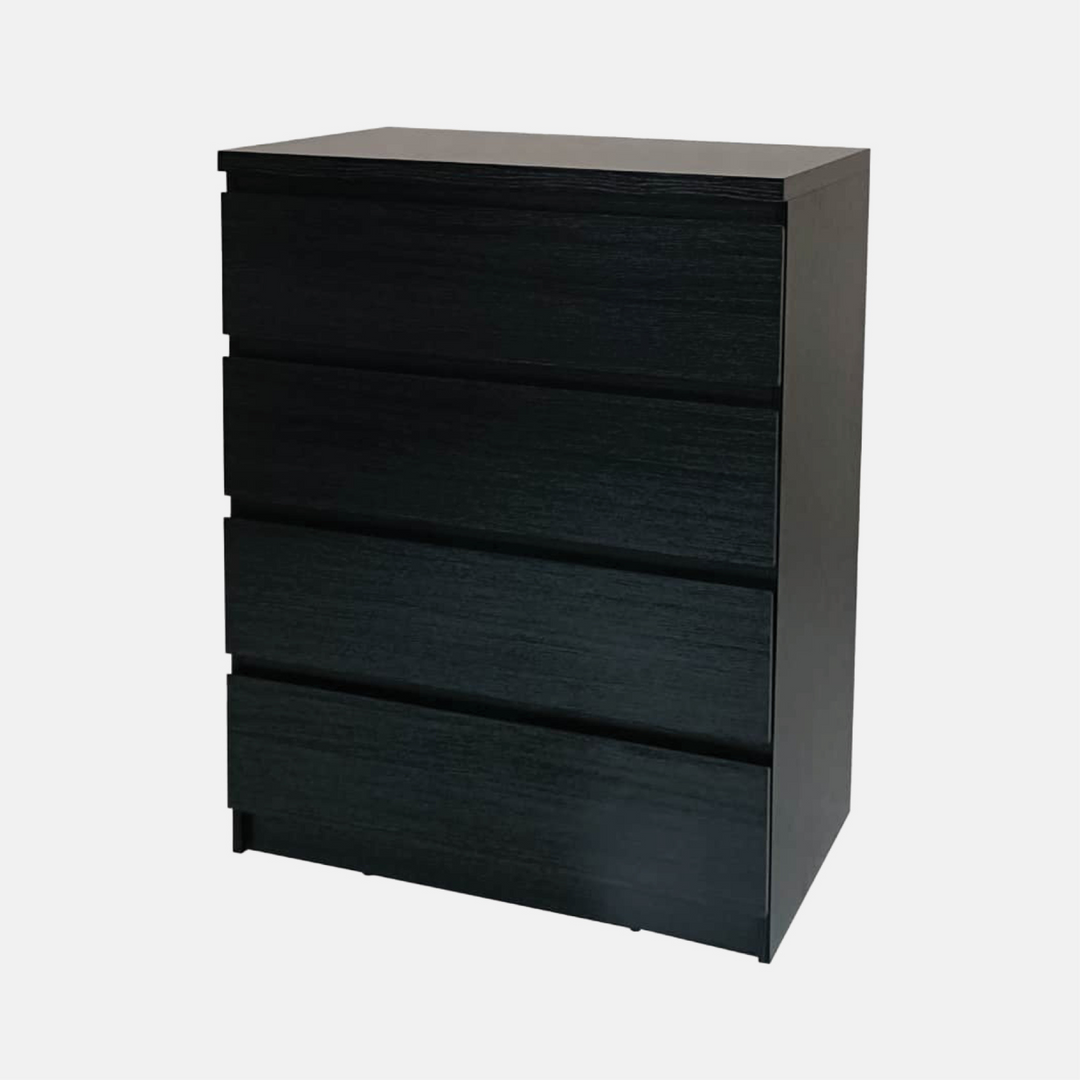 Dia 4 Drawers Tall boy Jumbo Black - DLB Furniture