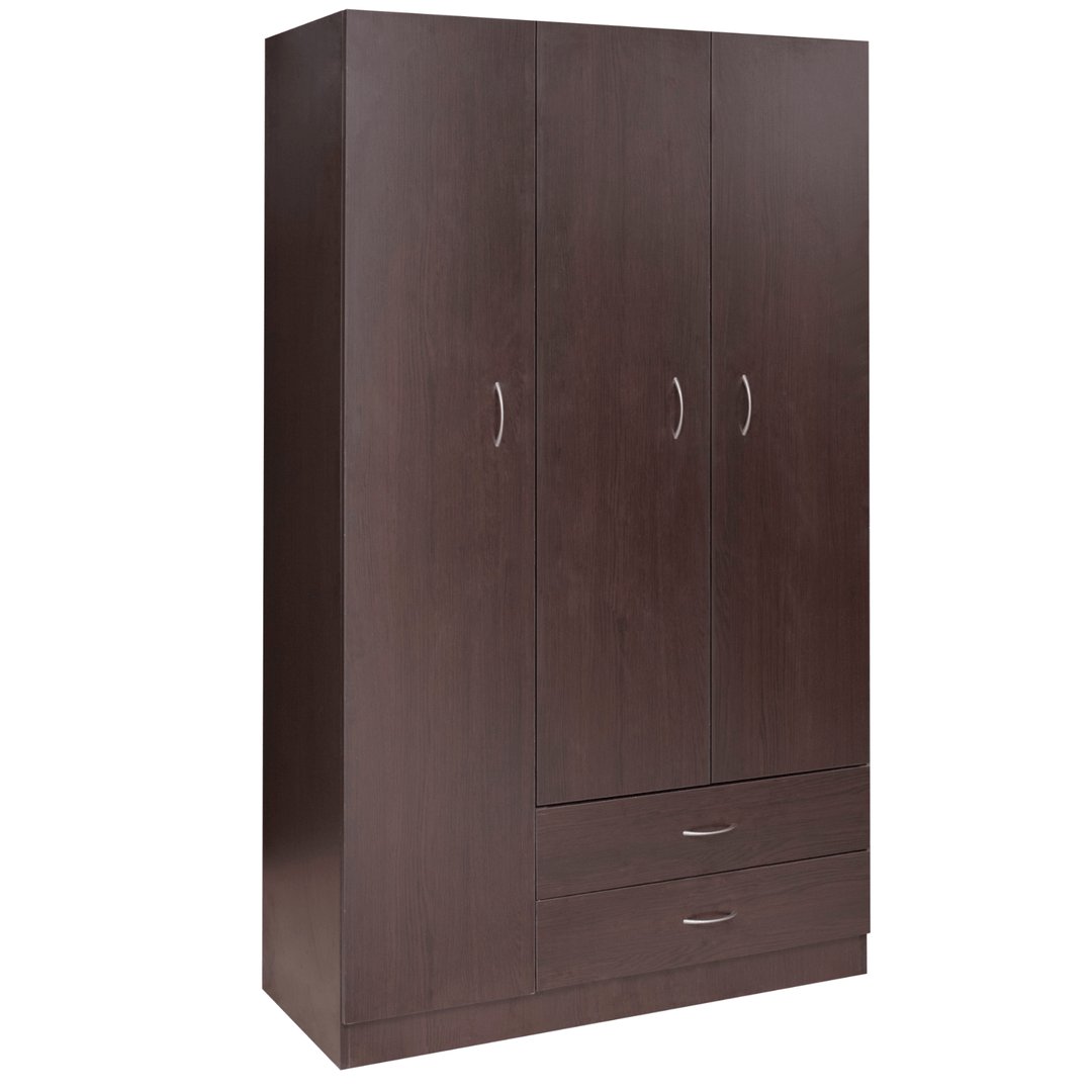 Metis Utility Walnut 3 door wardrobe
