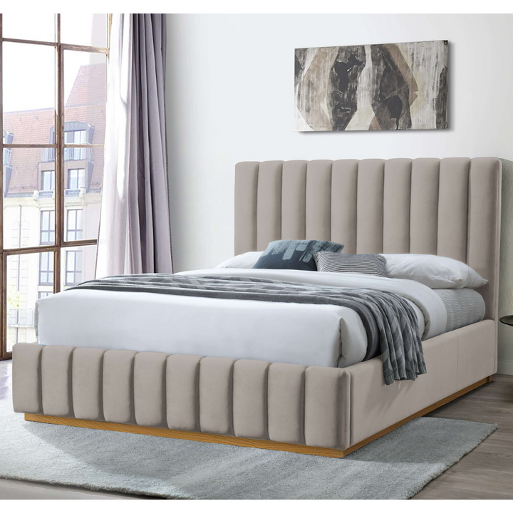 Elsa Velvet Double Bed Frame 