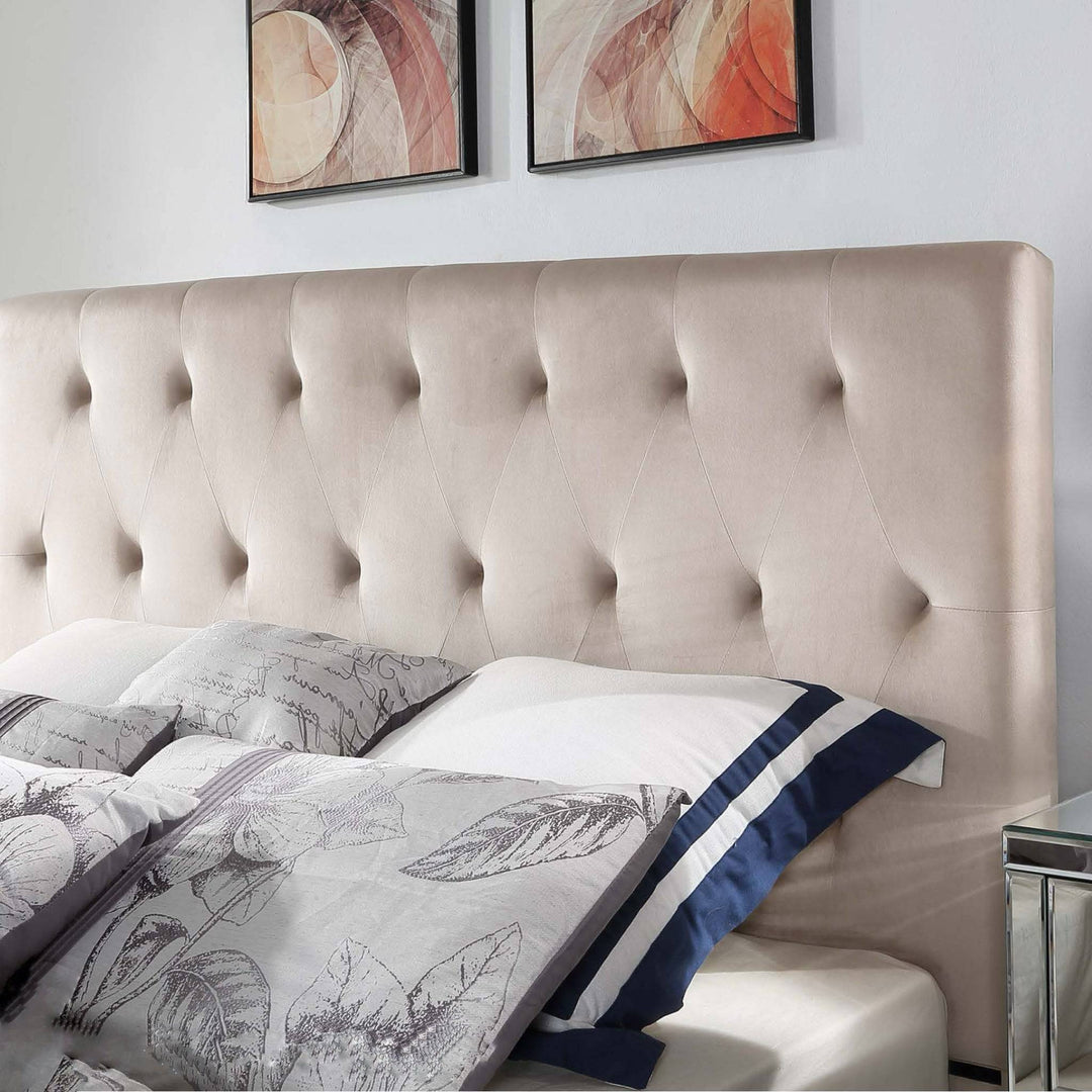 Merida King Velvet Bed - DLB Furniture
