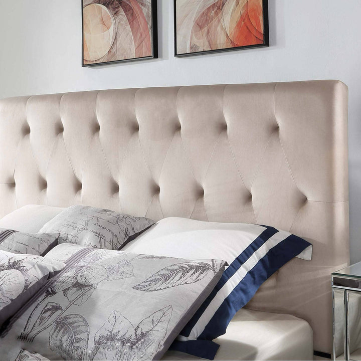 Merida King Velvet Bed - DLB Furniture