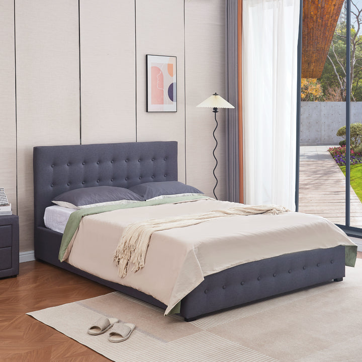 Begnas King Gas Lift Storage Bed Frame