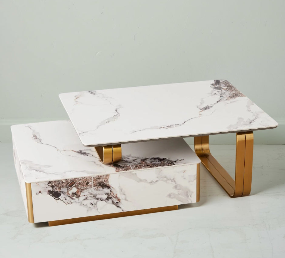 Catalyst Coffee Table with Peda Phillipine Top - DLB Furniture