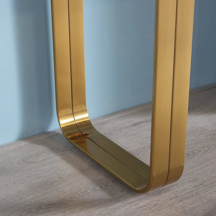 Catalyst Marbella White Sintered Stone Console Table - DLB Furniture