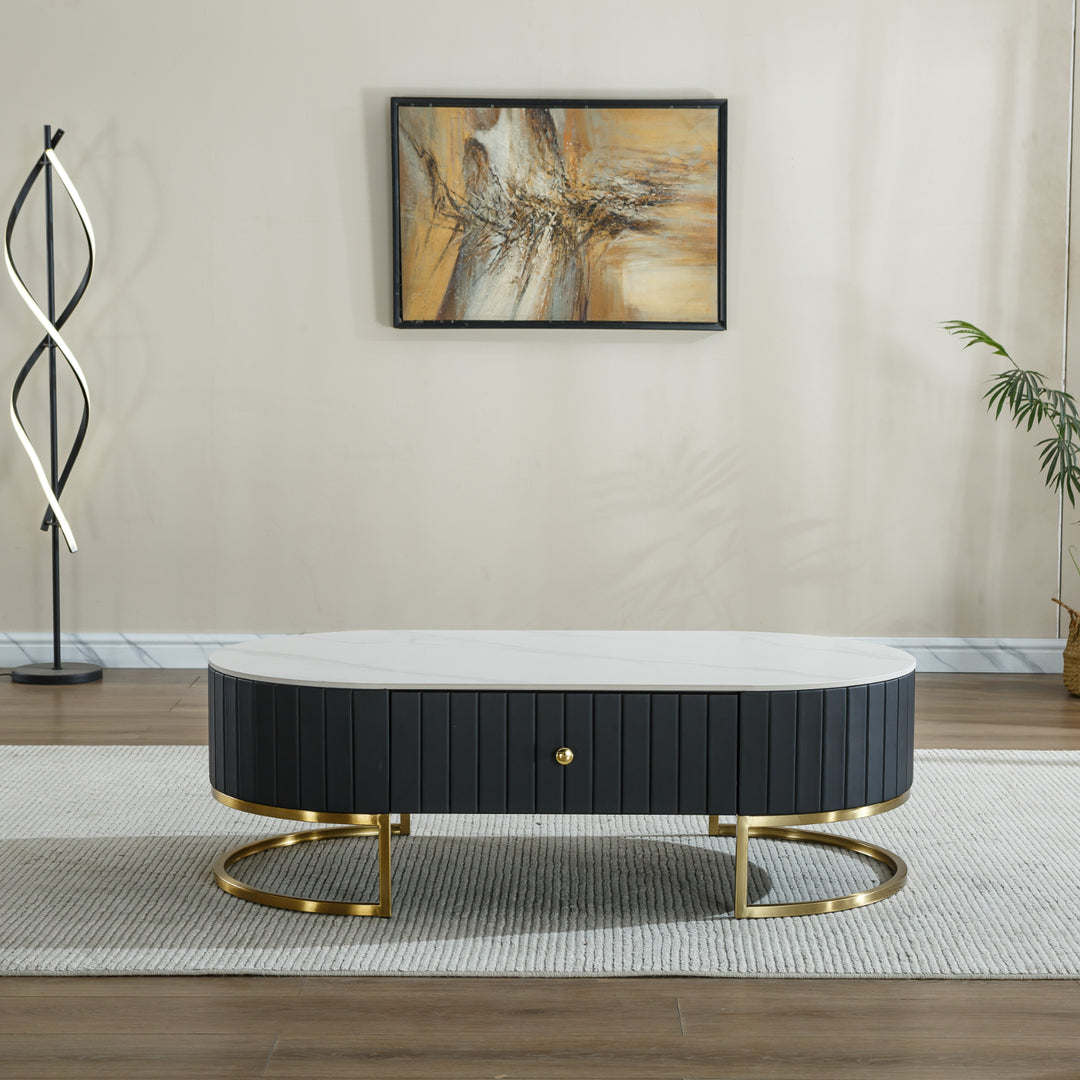 Rhea Black Coffee Table - DLB Furniture