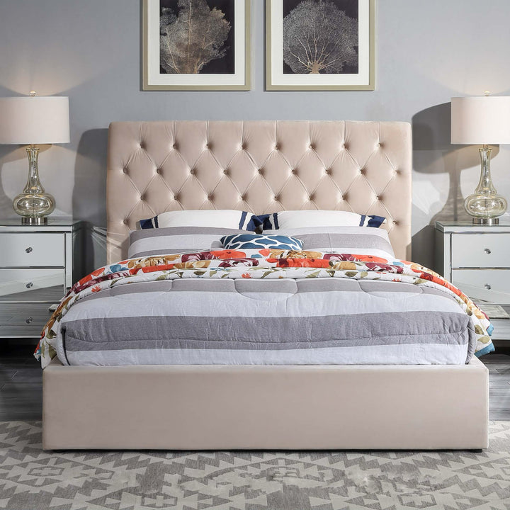 Colima Velvet King Bed Frame