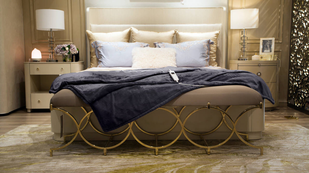 Large Electric Throw Blanket Flannel Fleece 180 x 130 cm - DLB Furniture